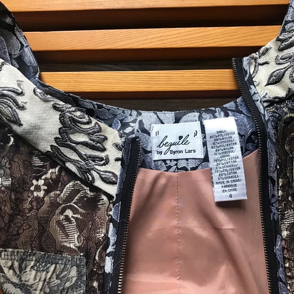 Byron Lars - Beguile Sleeve Sheath Dress - size 4 - Picture 6 of 8